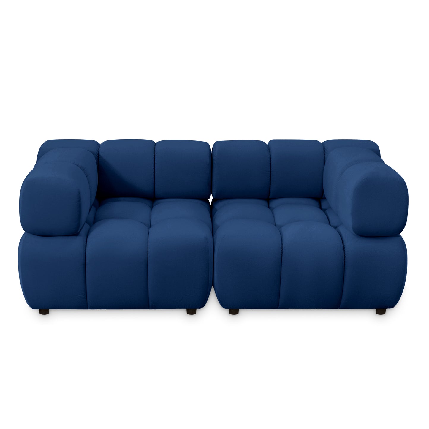 Sofa Tondo 3 s - Bluvel 86 dunkelblau