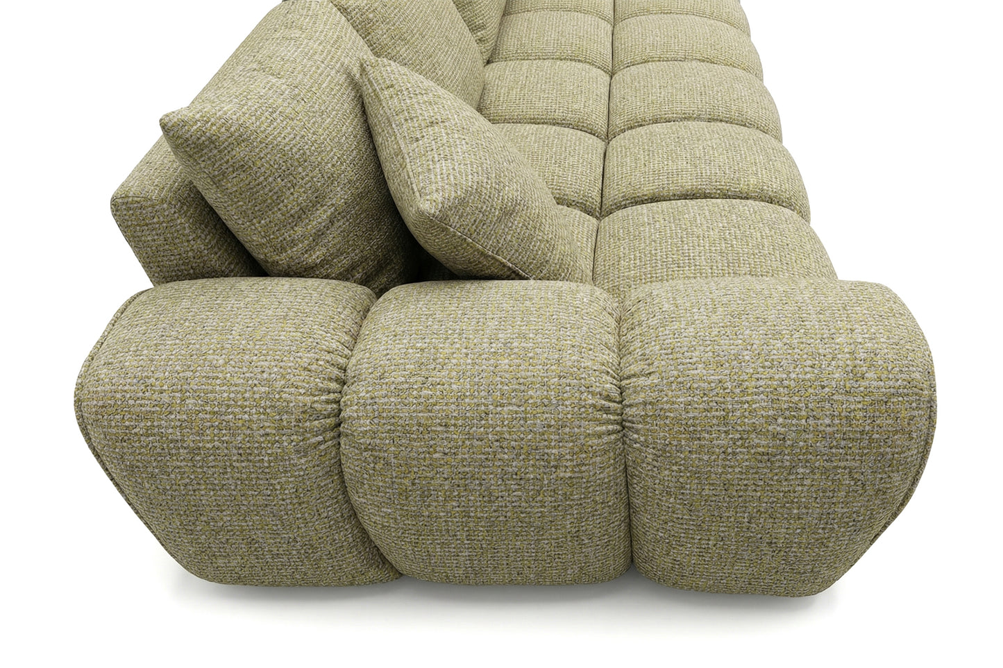 Schlafsofa COSMO 240cm Kaltschaum – Strukturstoff Puente 41 Senfgelb