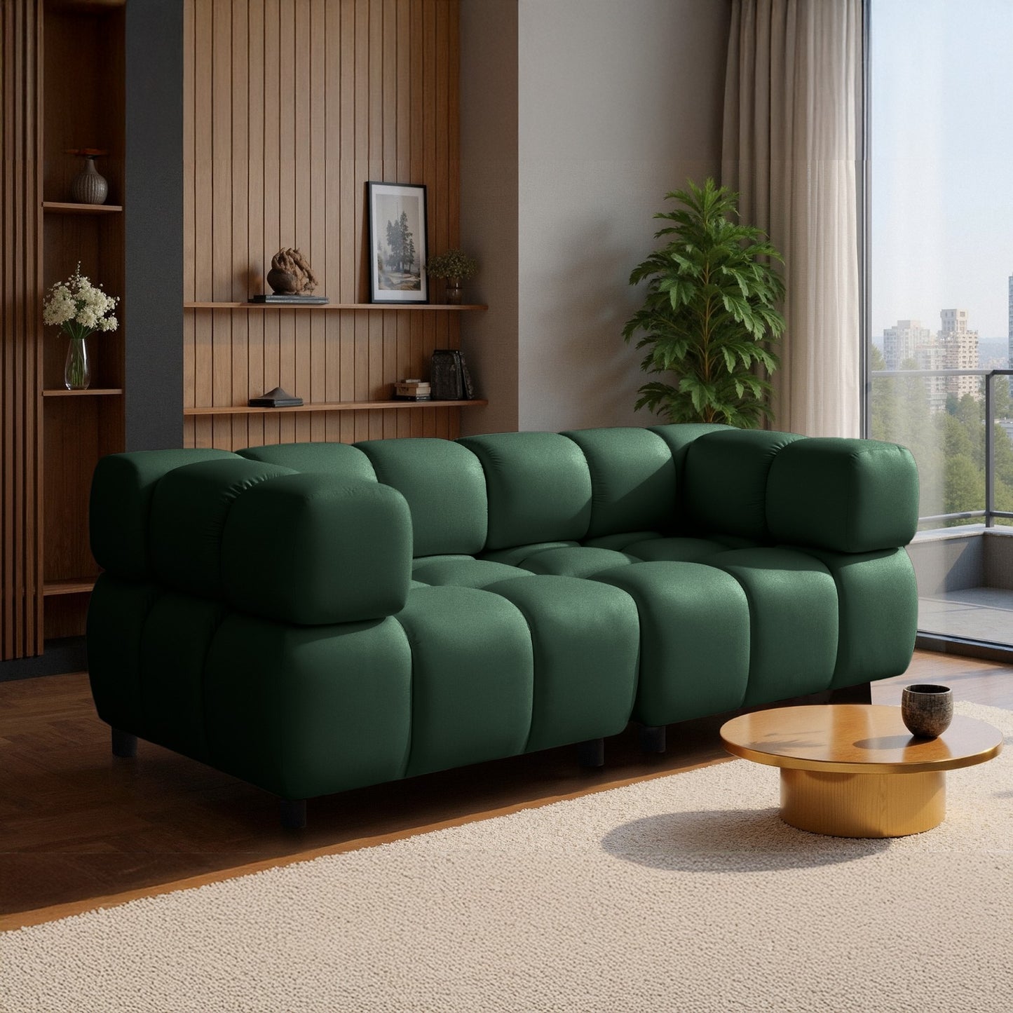 Sofa Tondo 3-Sitzer – Bluvel 78 Grün
