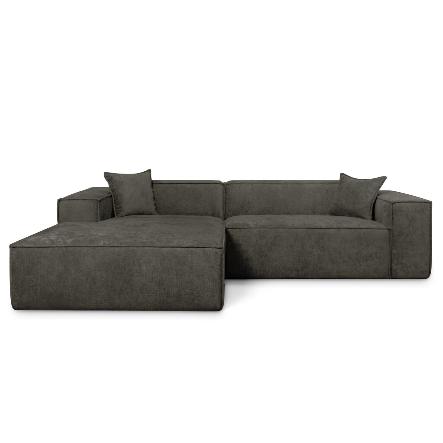 Design Ecksofa Como LC/RC 192x270 cm – Luxus Lounge L-Form Perfect Harmony 99 Graphit – Strukturstoff Modern & Robust