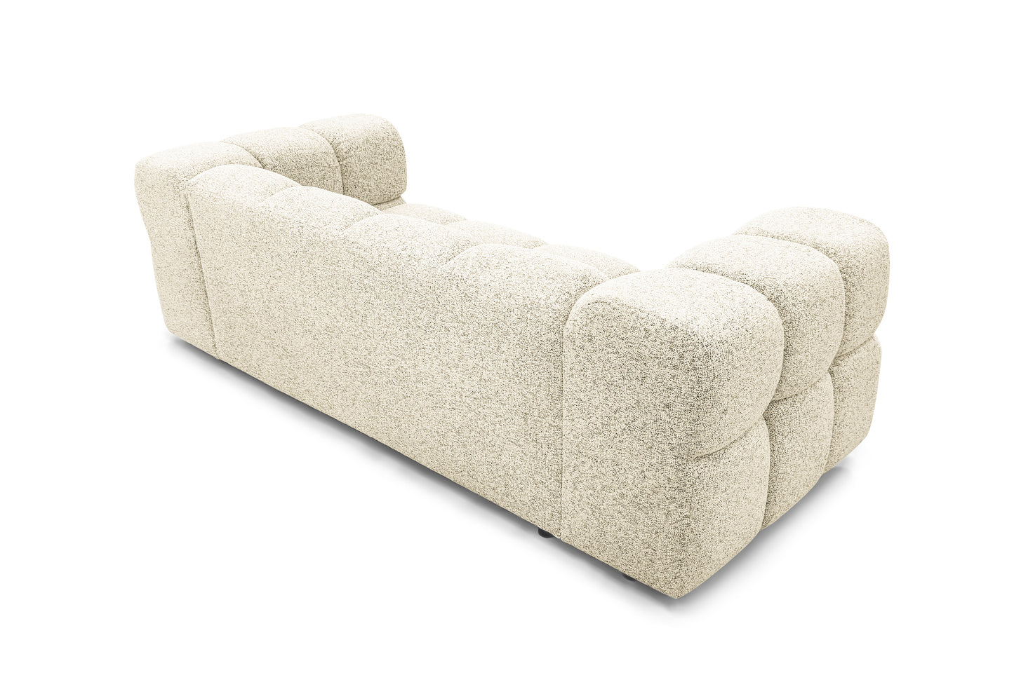 Design 3-Sitzer Sofa AVERRO 240 cm – Puente Hellgrau 06 – Strukturstoff Premium – HR-Schaum