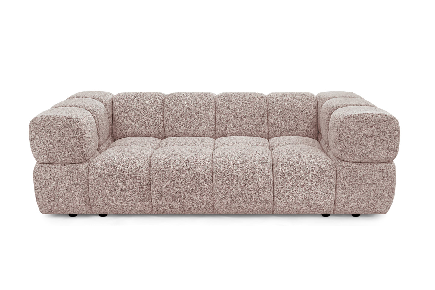 Design 3-Sitzer Sofa AVERRO 240 cm – Puente Altrosa 68 – Strukturstoff Premium – HR-Schaum