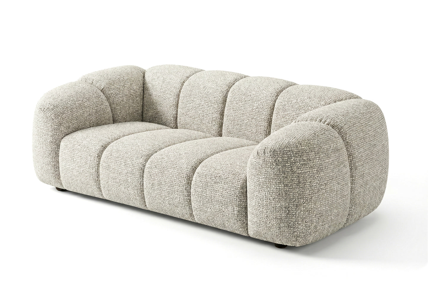 Design-Sofa MALI 3-Sitzer Stoff Puente 09 Beigegrau – Cloud Design 240cm