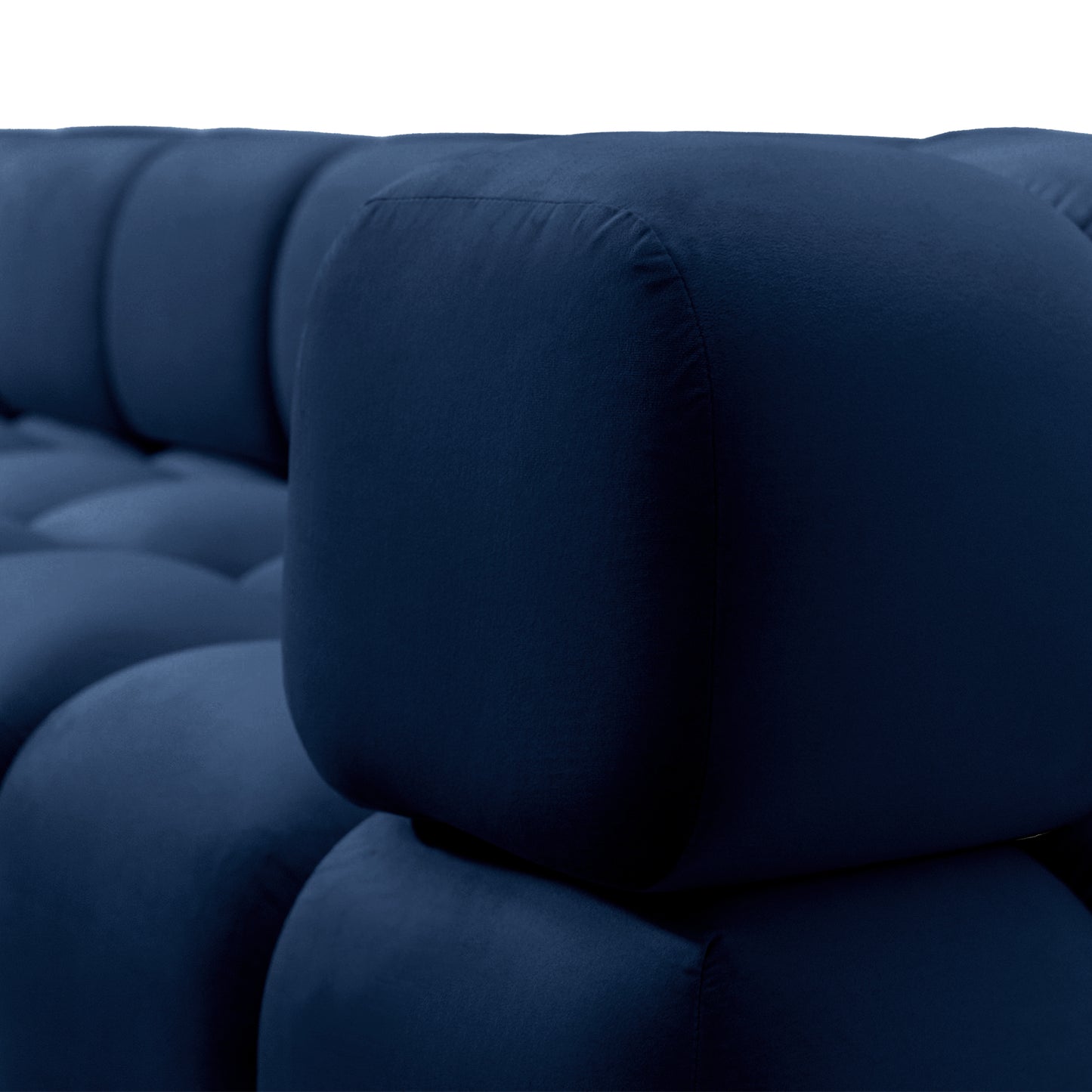 Sofa Tondo 3 s - Bluvel 86 dunkelblau