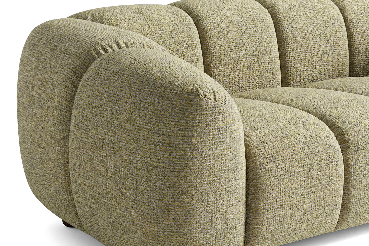 Design-Sofa MALI 3-Sitzer Stoff Puente 41 Senfgelb – Cloud Design 240cm