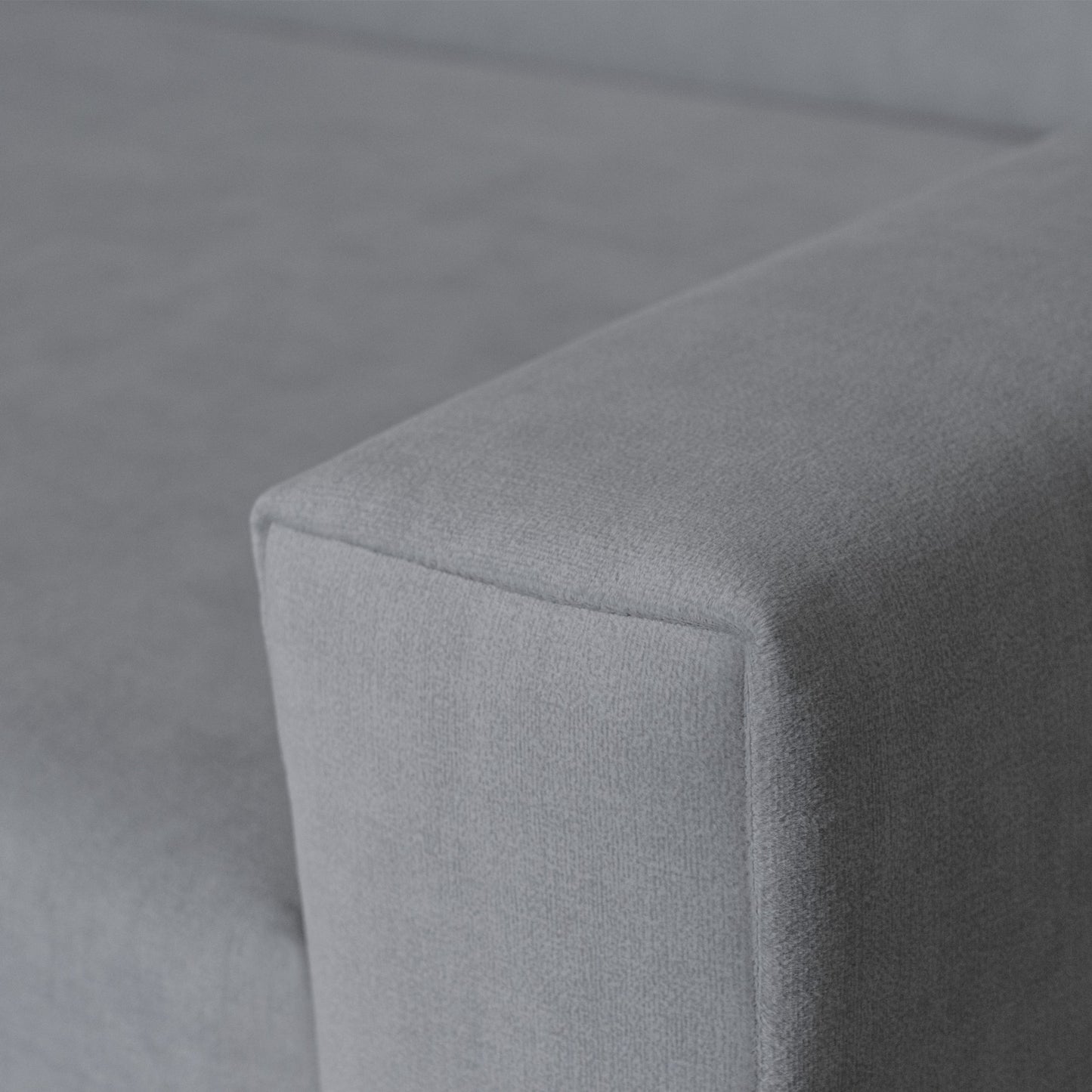 Vega U-Ecksofa nach Maß | Breite anpassbar | Schlaffunktion 2 Bettkästen U-Form verstellbare Kopfstützen Samtstoff Best 305x151 cm (Grau)