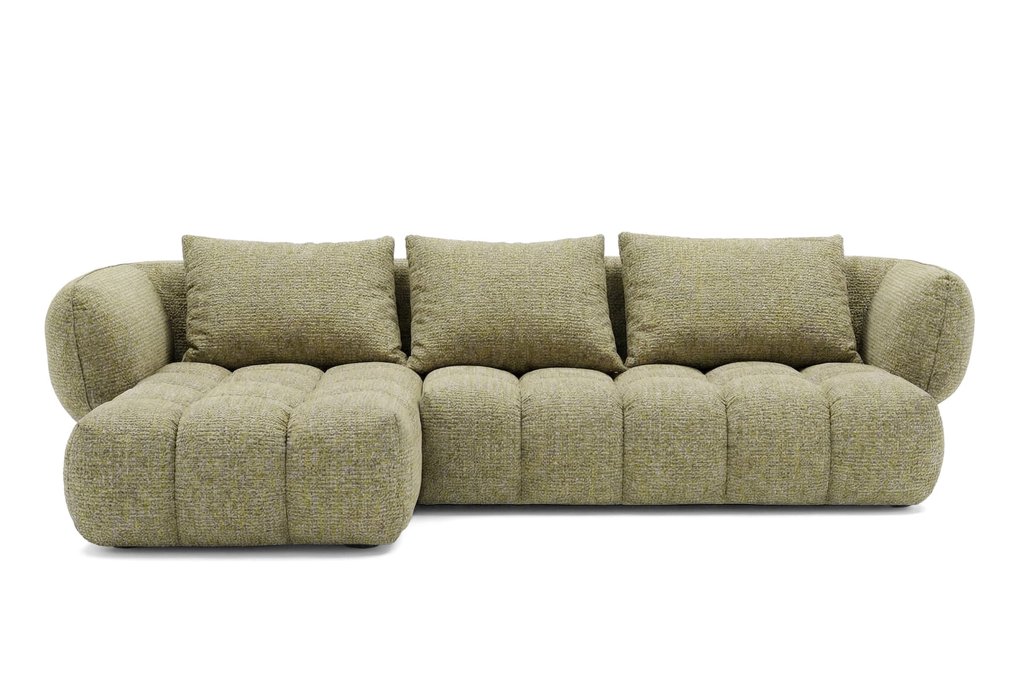 Lounge-Ecksofa SAVIO - Puente 41 Senfgelb links - 250x168 cm - Design-Sofa HR