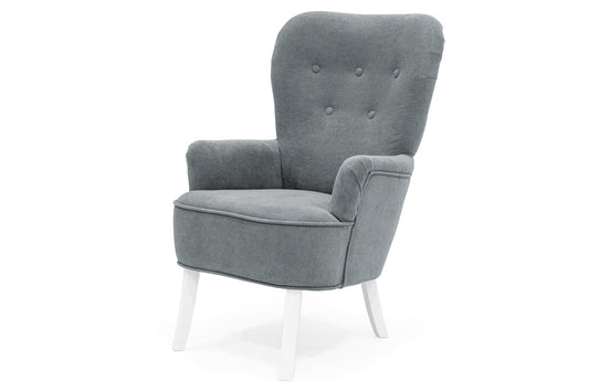 Retro-Sessel Sofiland Velo mit Velostoffbezug – Farbe Grau