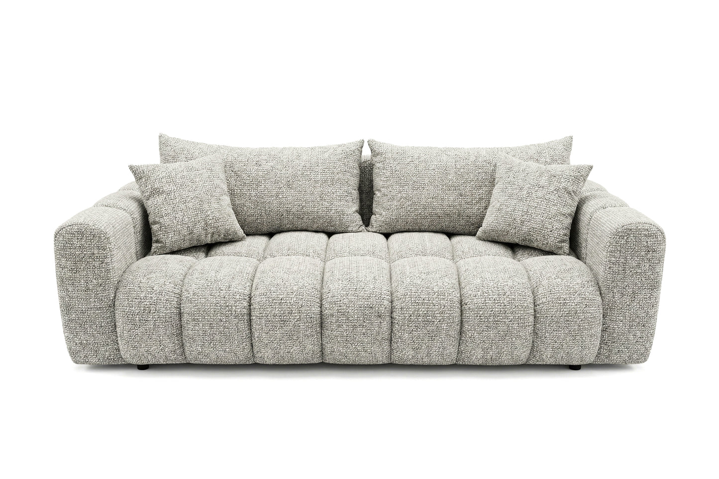Schlafsofa COSMO 240 cm HR-Schaum Strukturstoff Puente 06 Hellgrau
