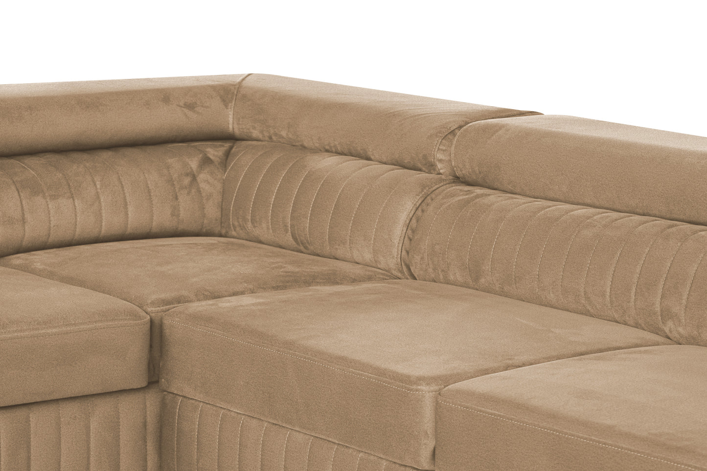 U-förmiges Schlafsofa Magnum Graphit 345x202 cm – Flexibles Design ohne feste Seite