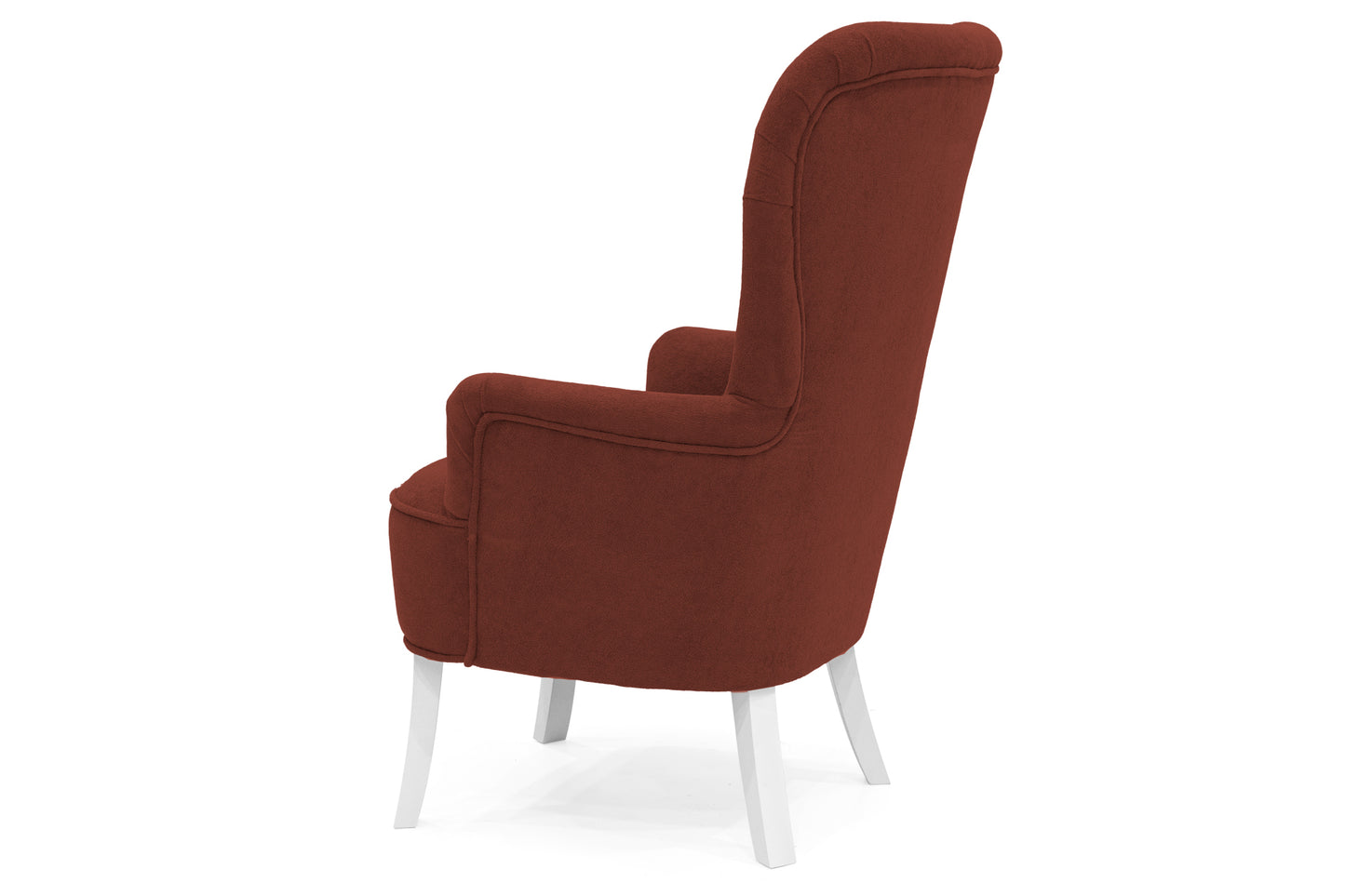 Retro-Sessel Sofiland Velo mit Velo-Stoffbezug – Farbe Terrakotta
