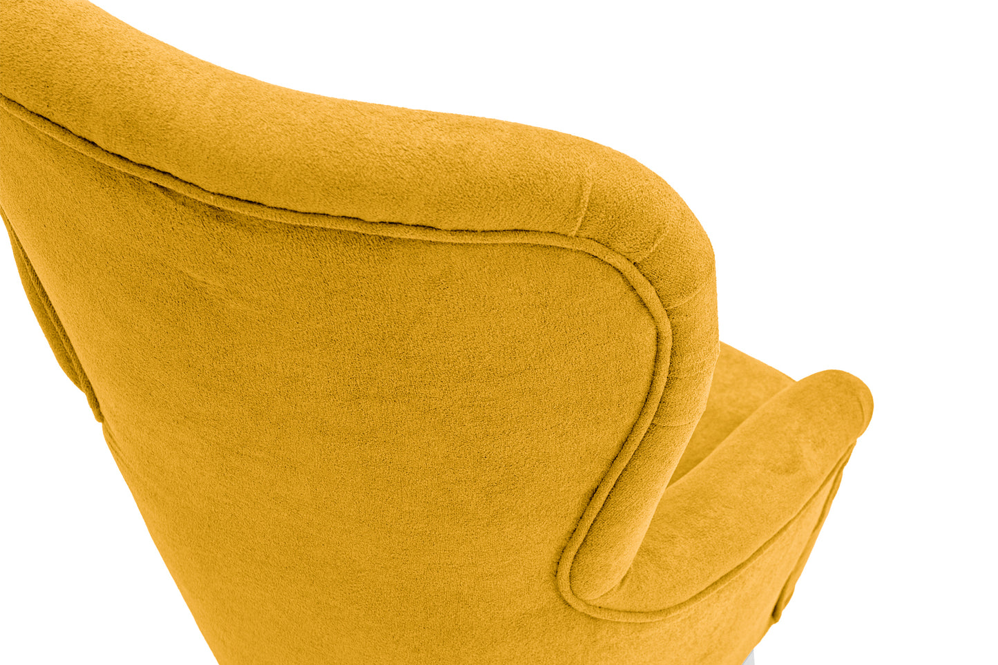 Retro-Sessel Sofiland Velo mit Velour-Bezug – Farbe Gelb