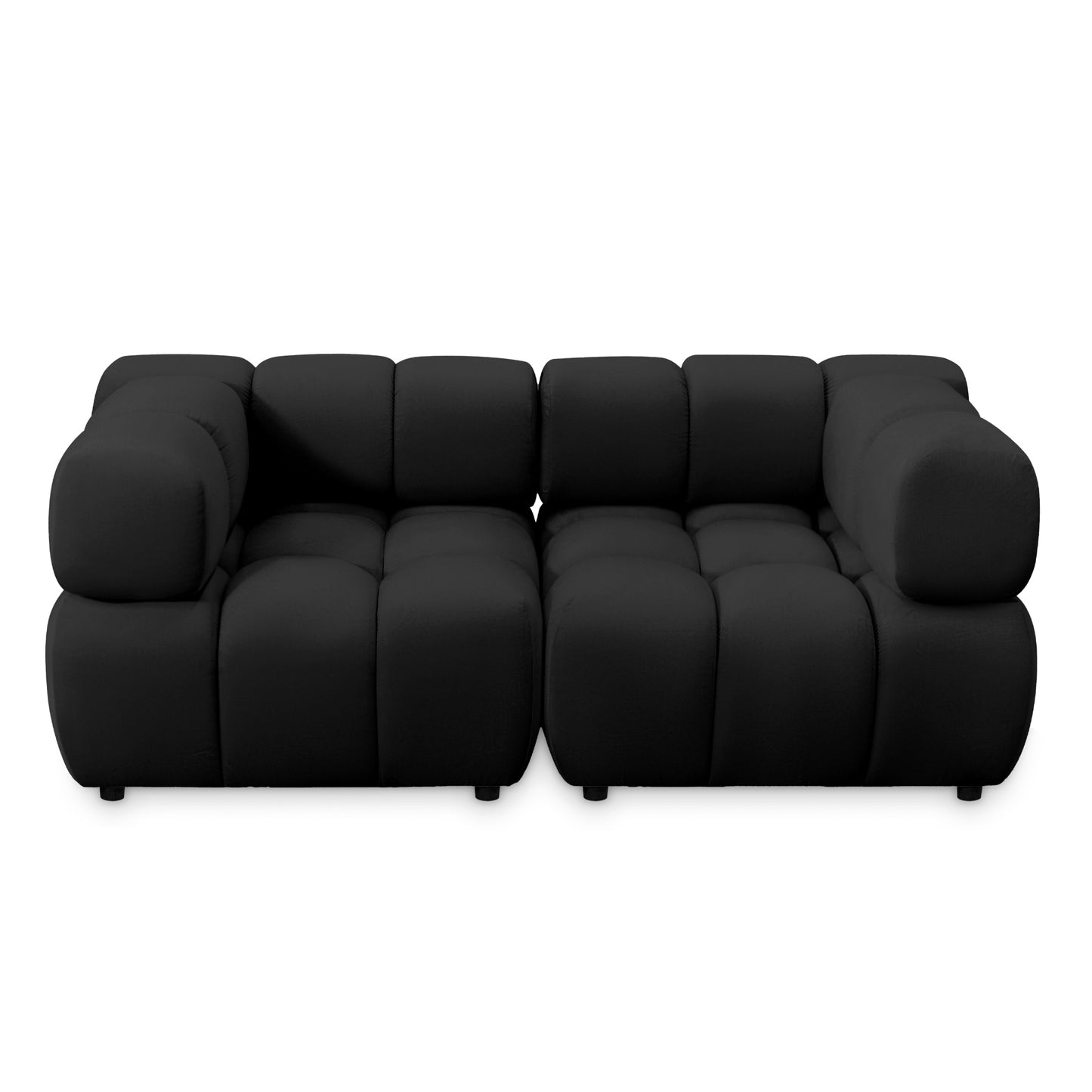 Sofa Tondo 3-Sitzer-Bluvel 19 schwarz