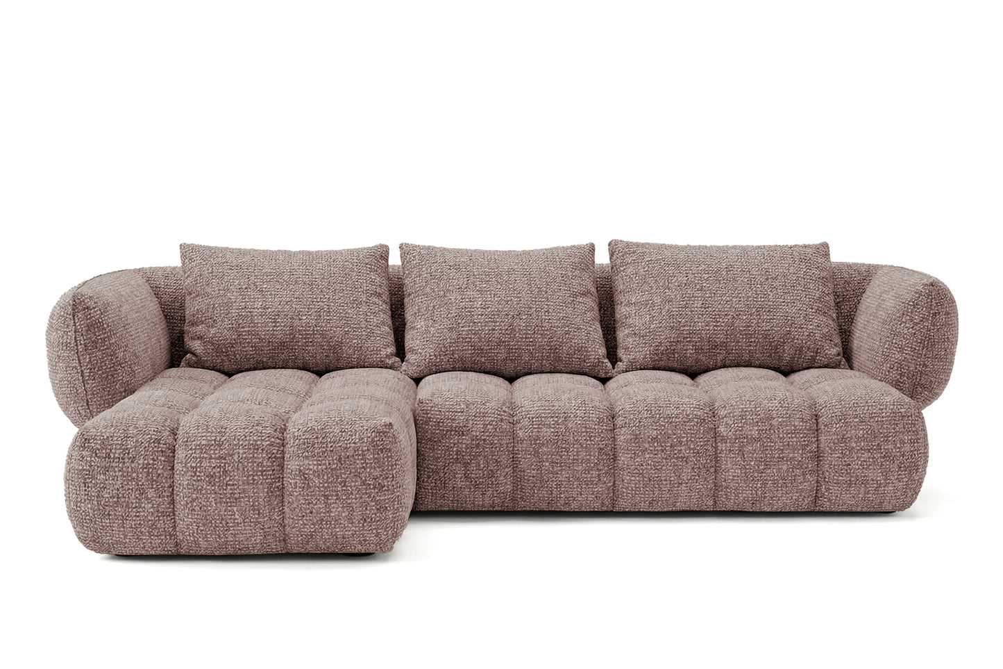 Lounge Ecksofa SAVIO - Puente 68 Altrosa links - 250x168 cm - Design Sofa HR