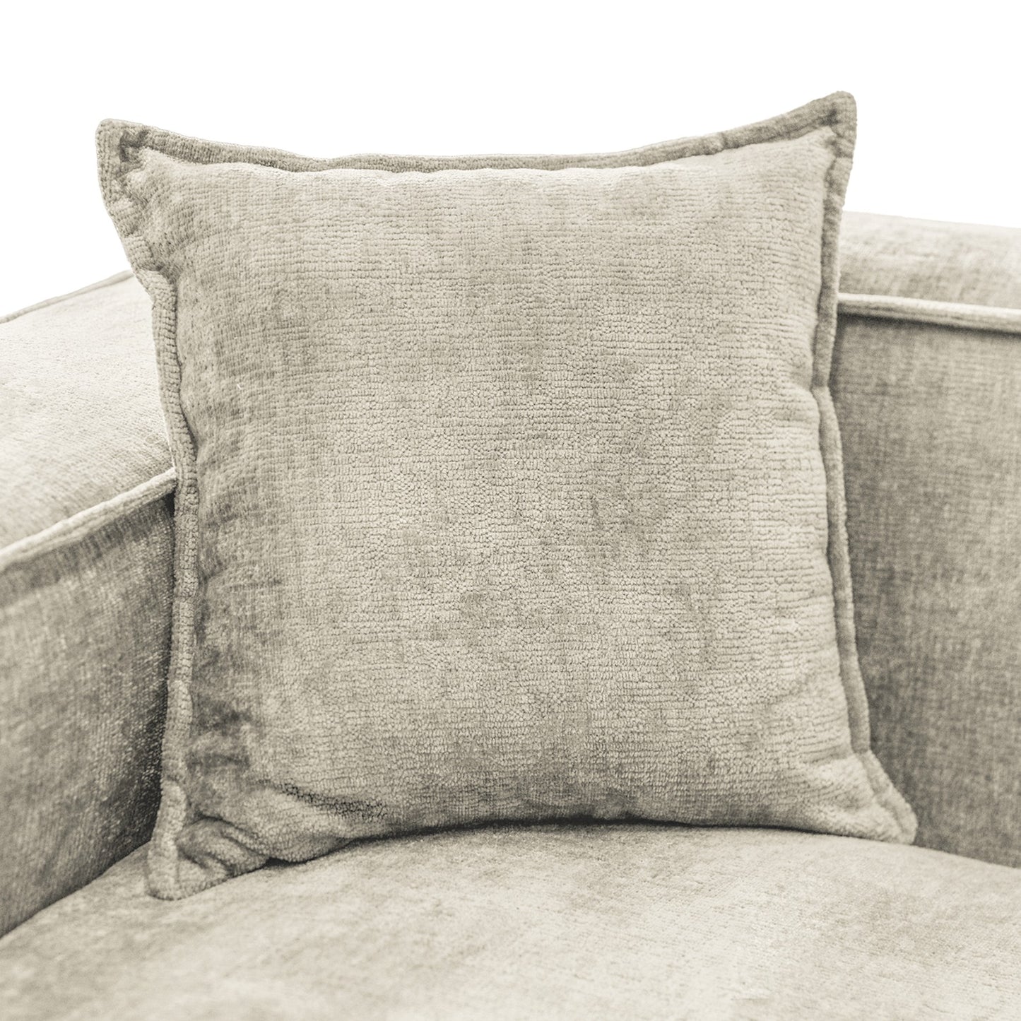 Design Ecksofa Como LC/RC 192x270 cm – Luxus Lounge L-Form Perfect Harmony 01 Beige– Strukturstoff Modern & Robust