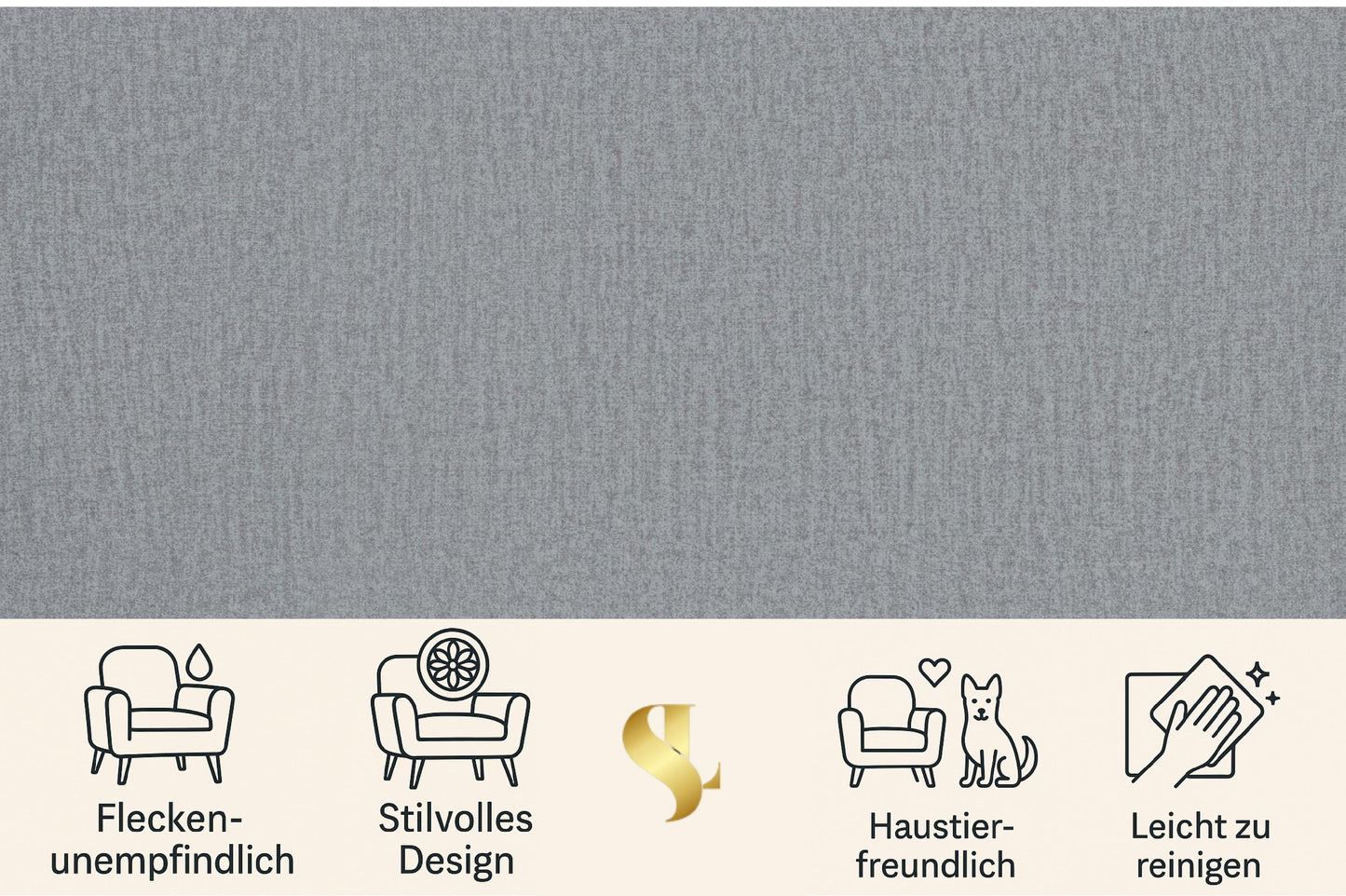 Sofiland Aller XXL U-förmiges Ecksofa, linke Ausrichtung, mit Schlaffunktion, Couchgarnitur mit 2 Bettkästen, Wohnzimmersofa Hellgrau MONOLITH 84, Sofa, Bettsofa, Couch