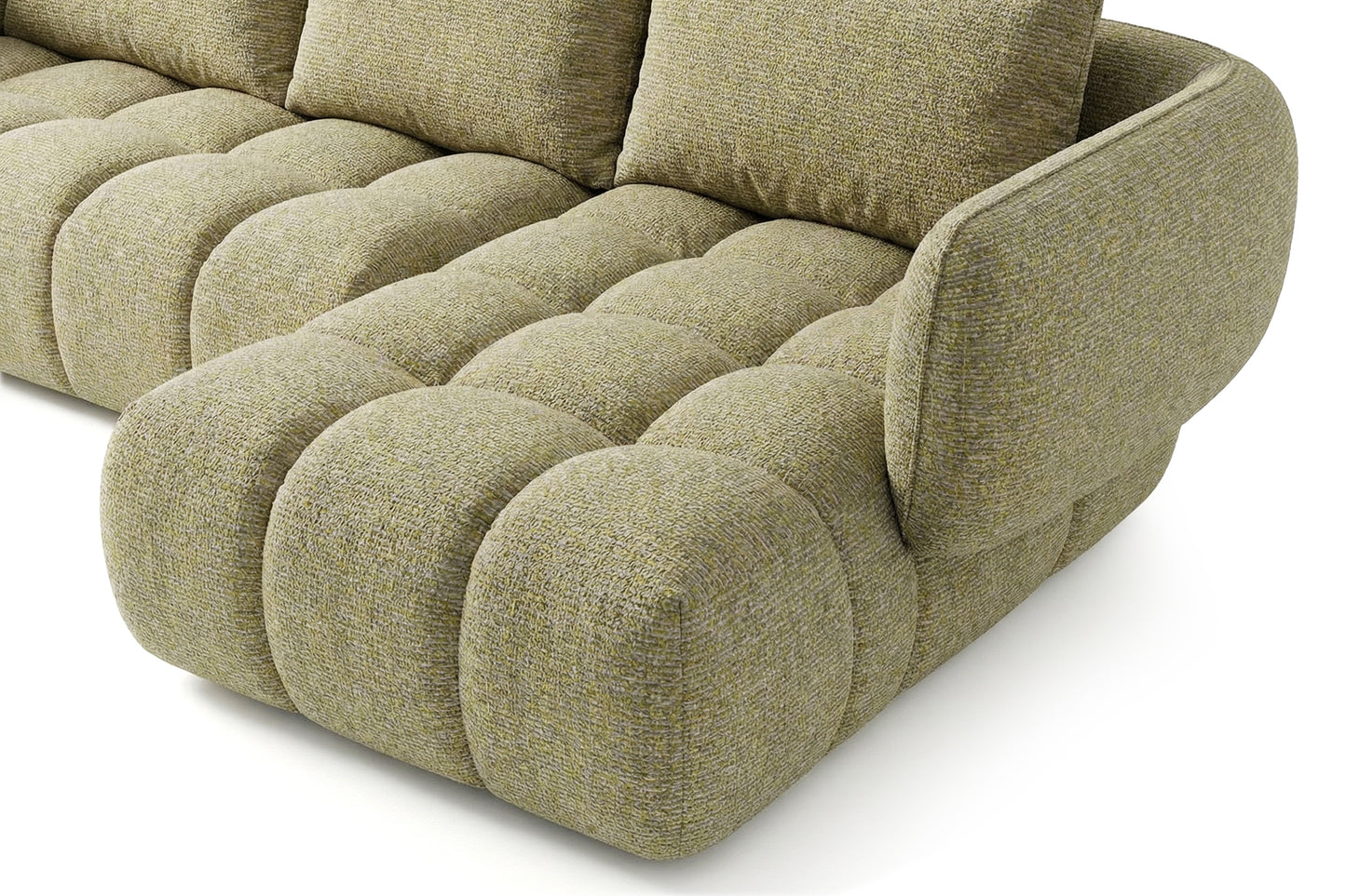 Lounge Ecksofa SAVIO - Puente 41 Senfgelb rechts - 250x168 cm - Design Sofa HR