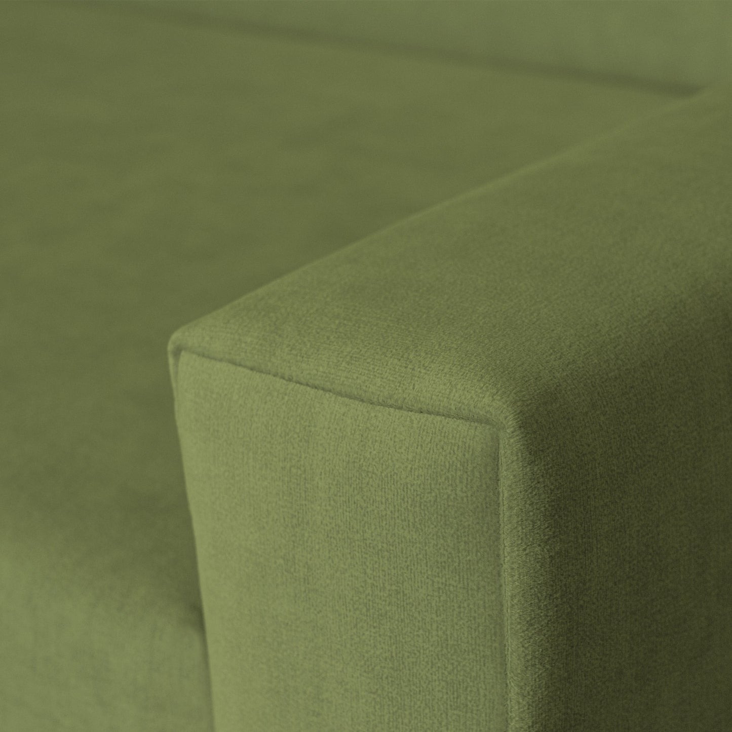 Vega U Ecksofa nach Maß | Breite anpassbar | Schlaffunktion 2 Bettkästen U-Form verstellbare Kopfstützen Samtstoff Best 305x151 cm (Grün)