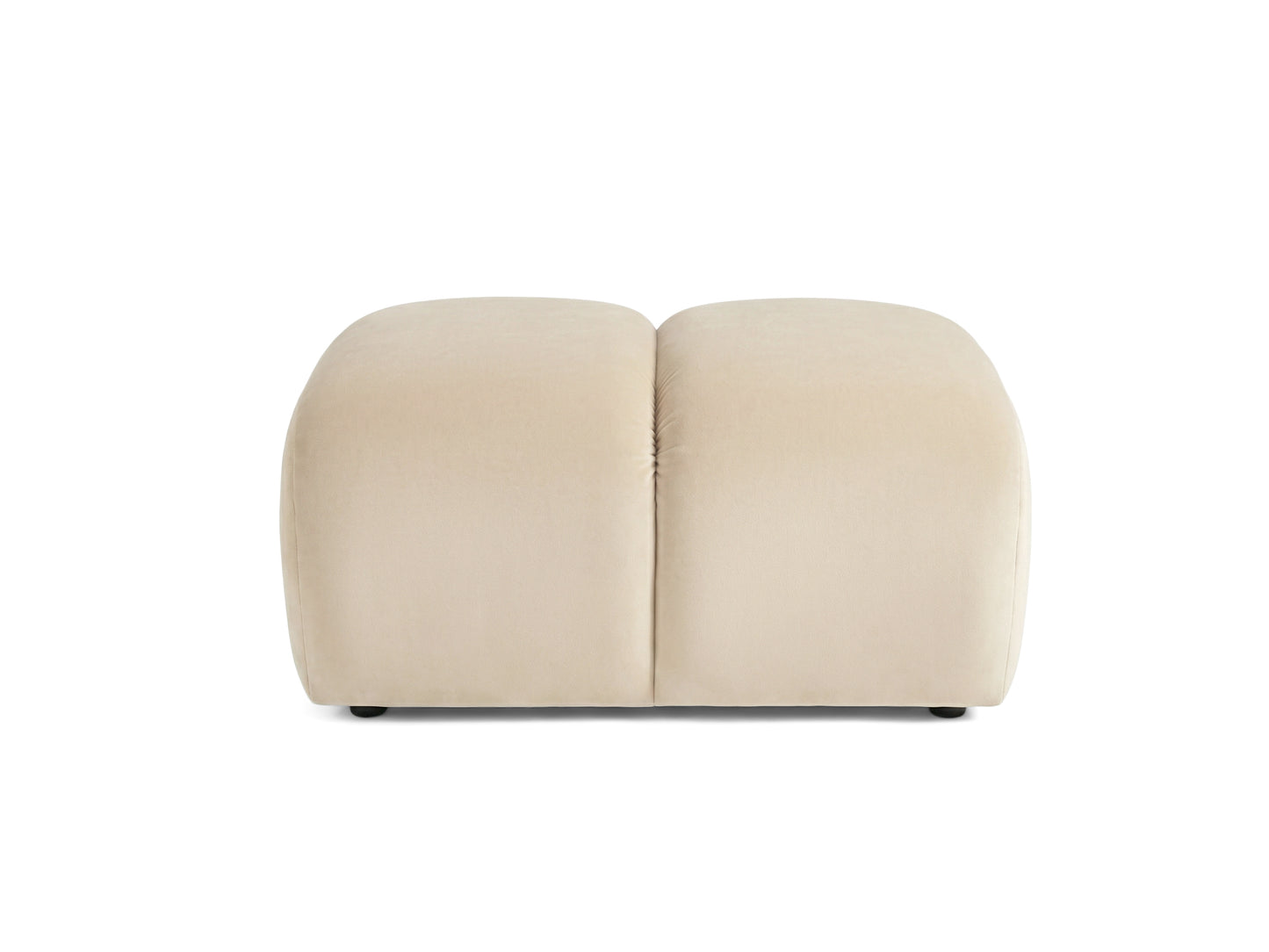 Lounge-Hocker SAVIO – Stoff Puente 37 Dunkelgrün – 90x70 cm – Designer-Sitzpouf mit Premium-HR-Komfort