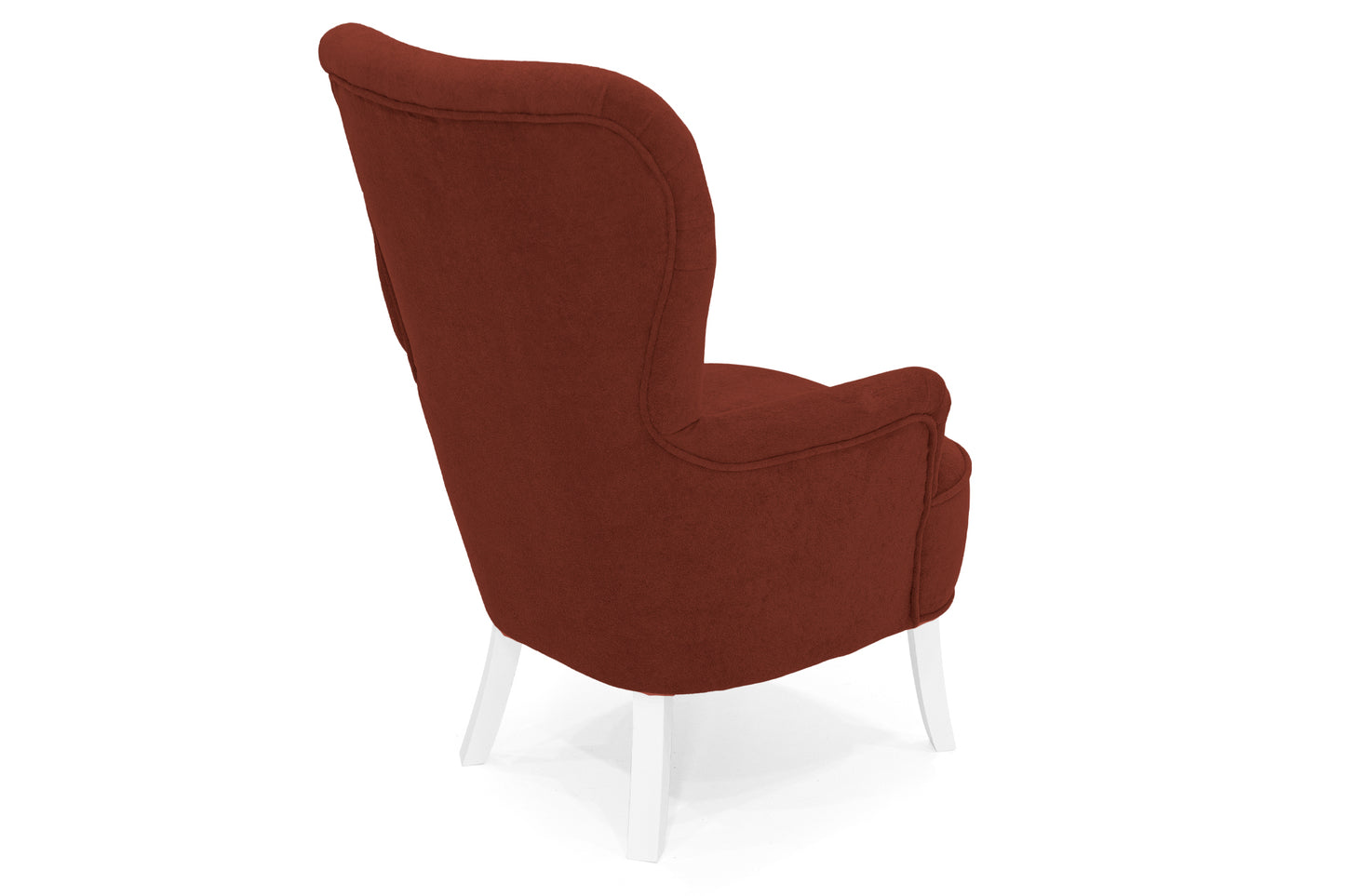 Retro-Sessel Sofiland Velo mit Velo-Stoffbezug – Farbe Terrakotta