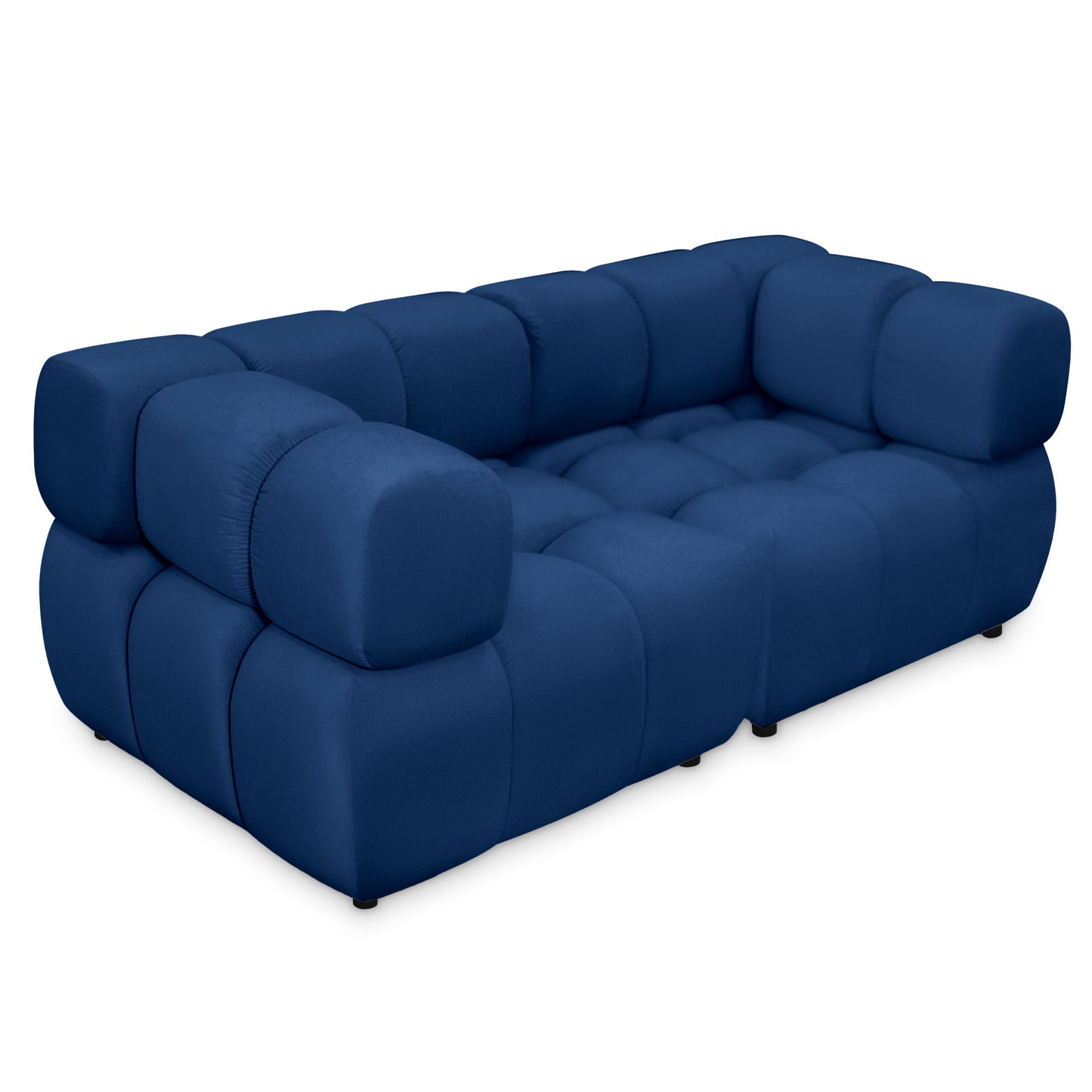 Sofa Tondo 3 s - Bluvel 86 dunkelblau