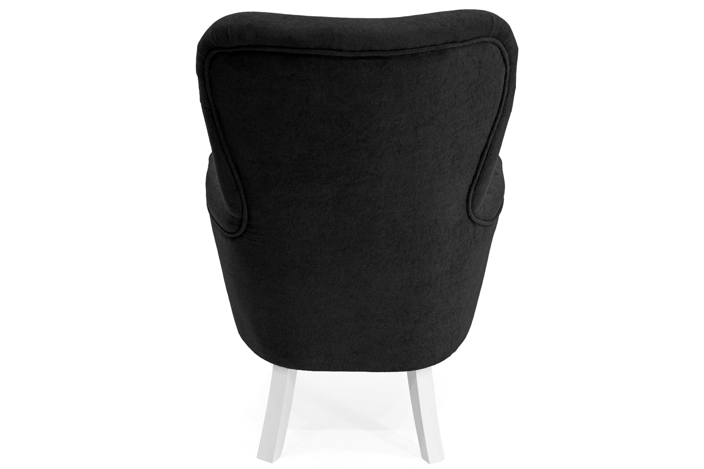 Retro-Sessel Sofiland Velo, gepolstert mit Stoff Velo – Farbe Schwarz