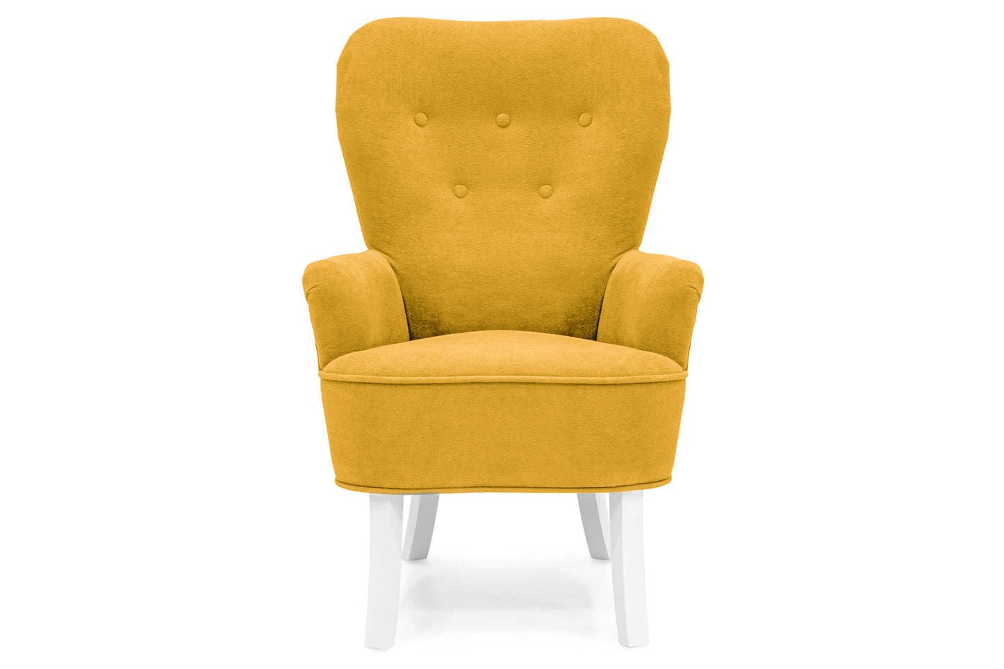 Retro-Sessel Sofiland Velo mit Velour-Bezug – Farbe Gelb