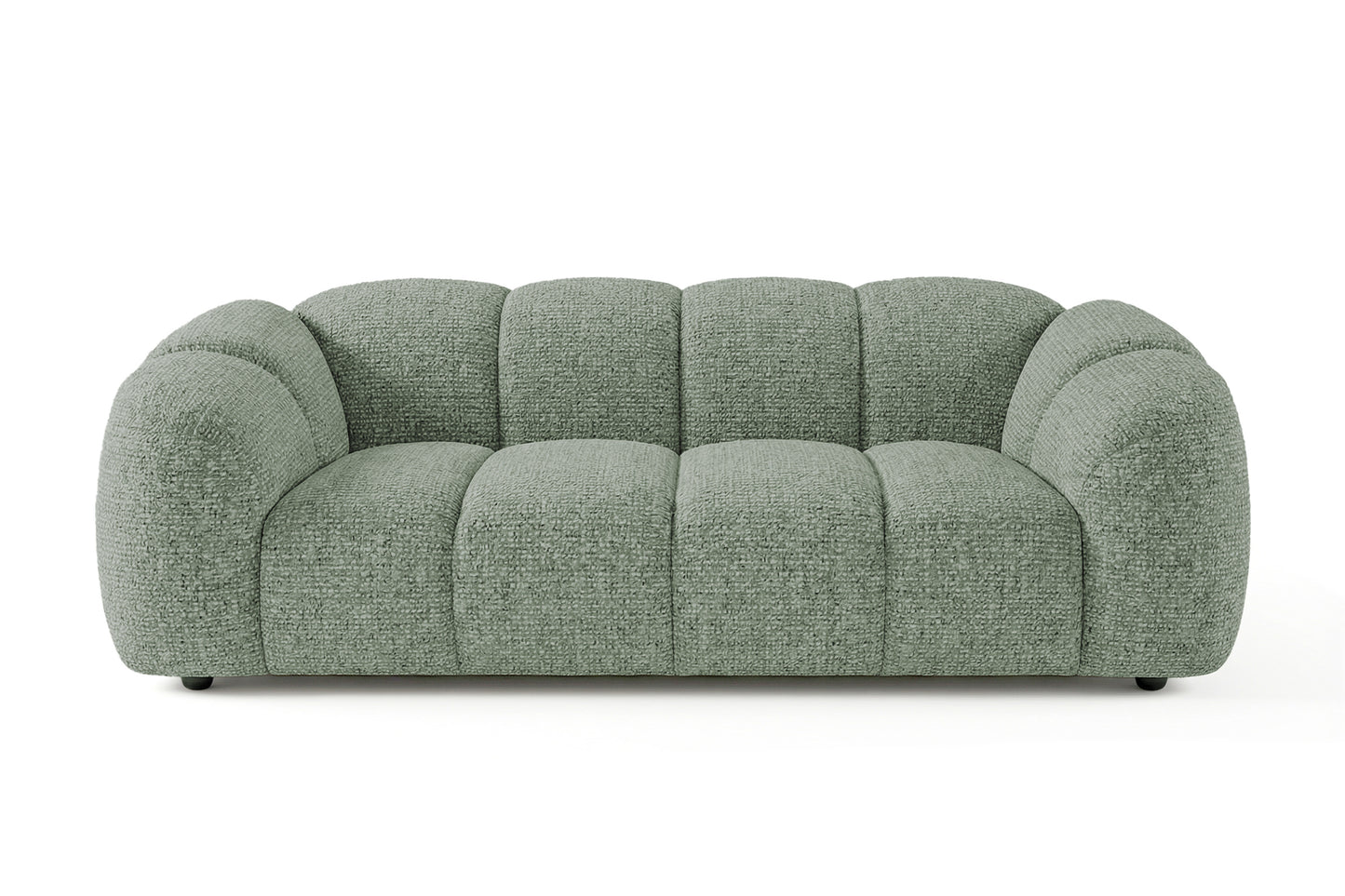 Design Sofa MALI 3-Sitzer Stoff Puente 33 Salbeigrün – Cloud Design 240cm